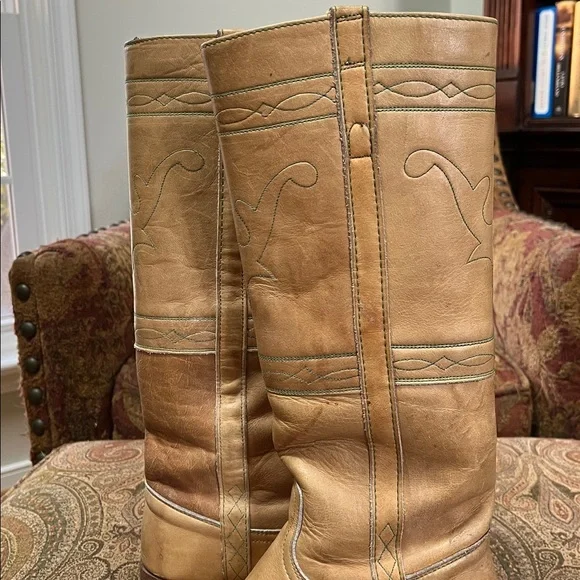 Frye Black Label Stitching Horse Boots 6B - Picture 7 of 12